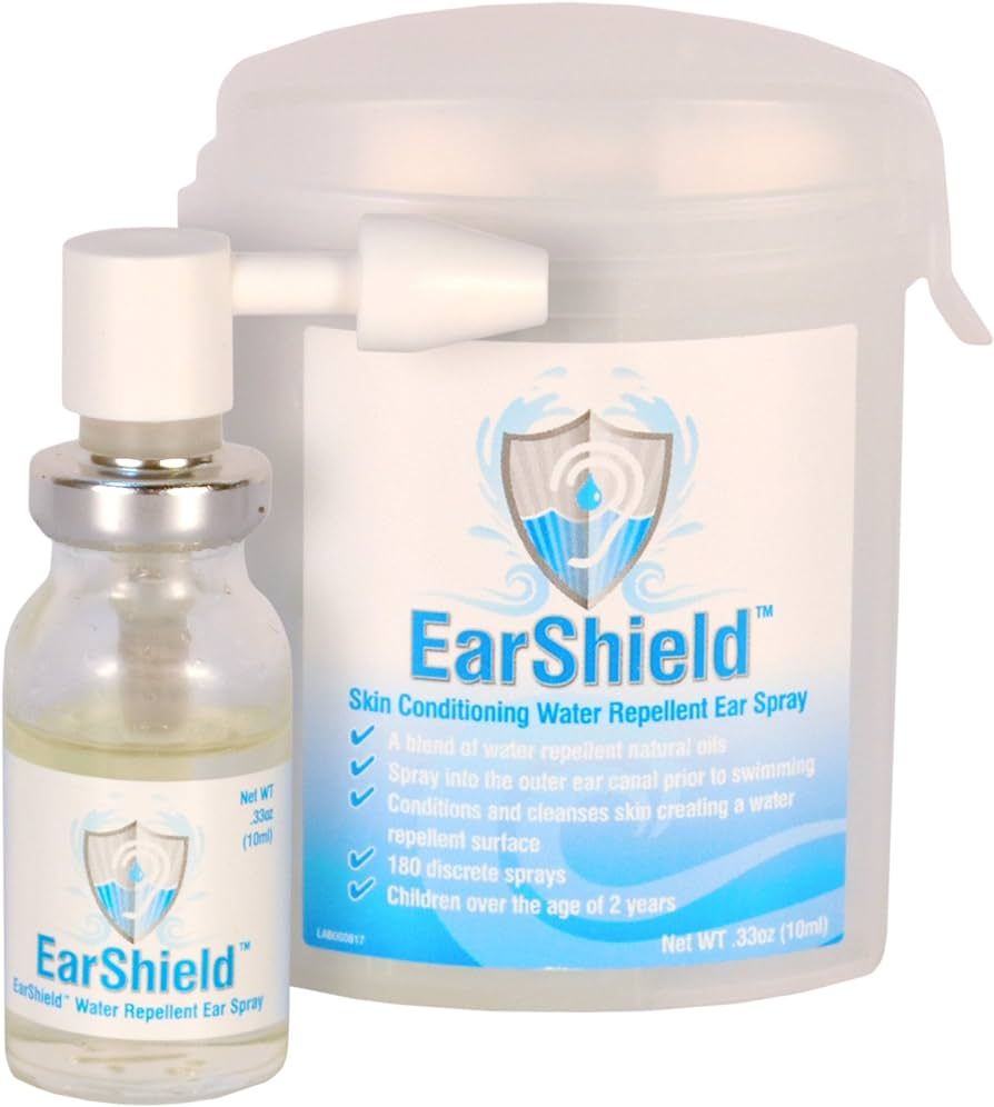 Ear Shield Skin Conditioning Water Repellent Ear Spray, .33 Fluid Ounce | Amazon (US)
