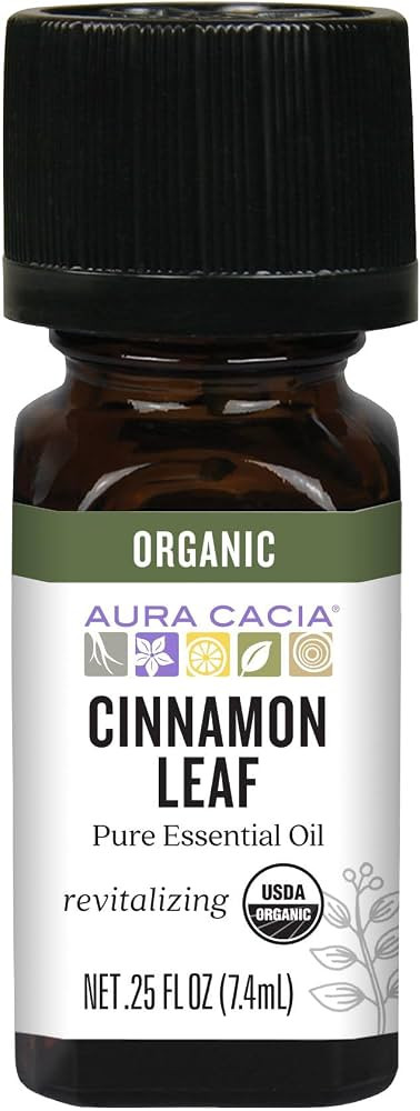 Aura Cacia Organic Cinnamon Leaf Essential Oil, 0.25 Ounce | Amazon (US)