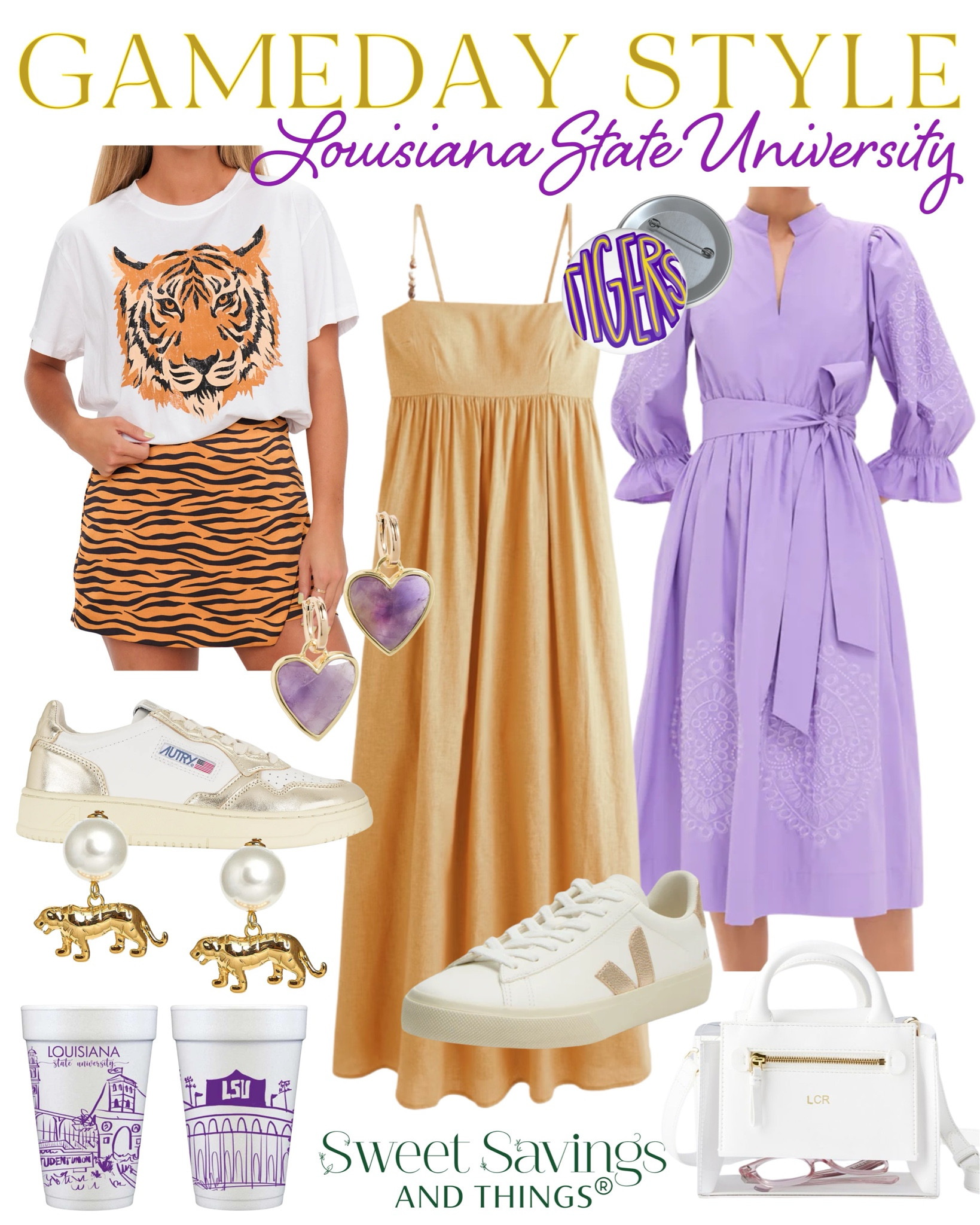 GEAUX TIGERS!!! 🐅💛💜 #lsu #gameday #preppy

#LTKSeasonal #LTKSaleAlert #LTKStyleTip