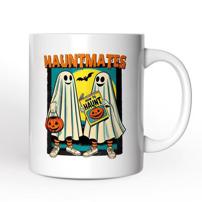 Funny Retro Ghosts Hauntmates Personalized Mug, Vintage Best Friend Halloween Gift with Custom Names Non-Custom 12oz | Target