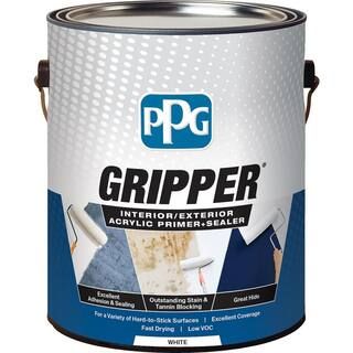 PPG Gripper 1 gal. White Interior/Exterior Acrylic Primer Sealer 1900-0100-01 | The Home Depot