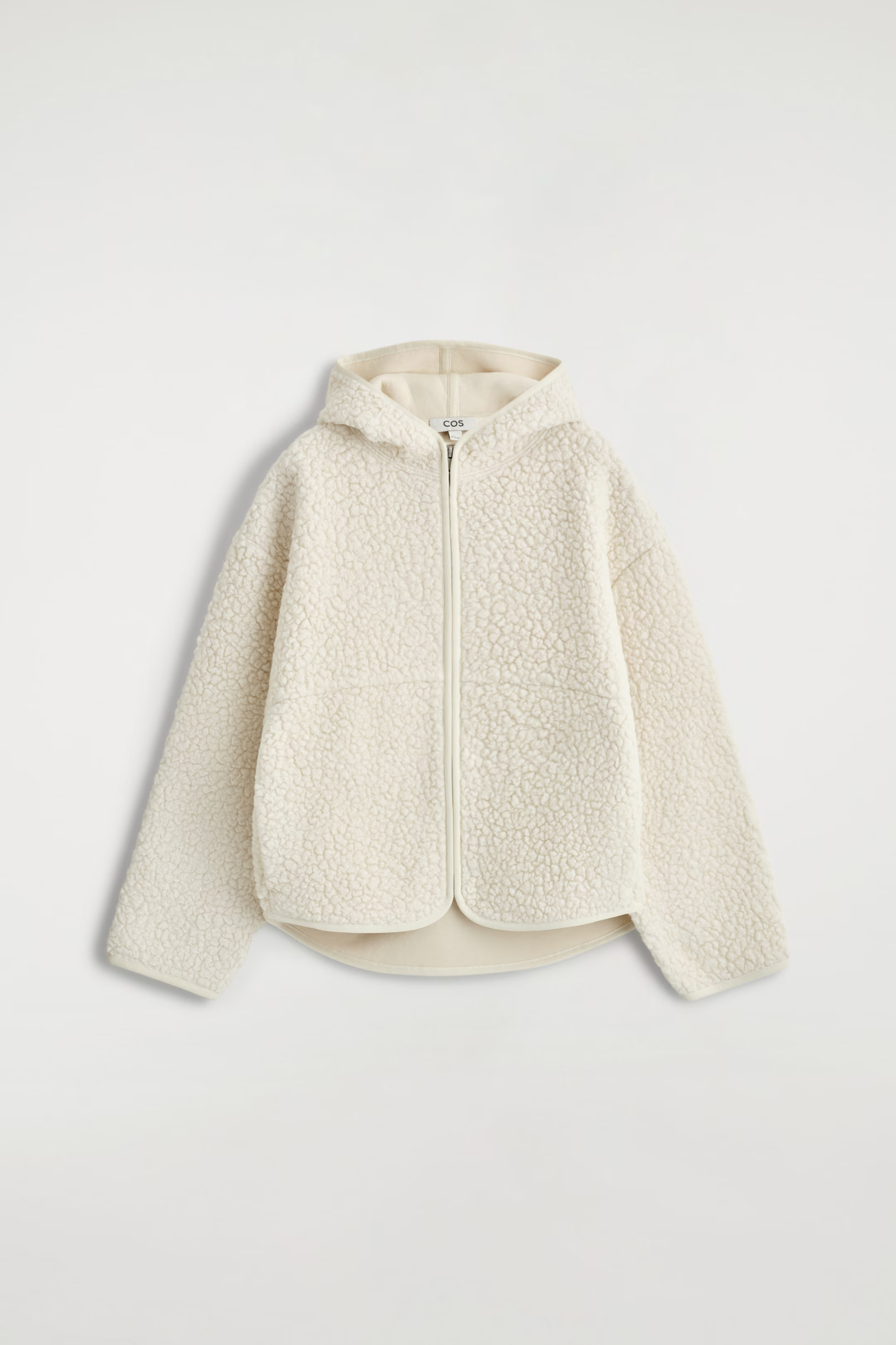 HOODED TEDDY JACKET - CREAM | COS GB | COS UK