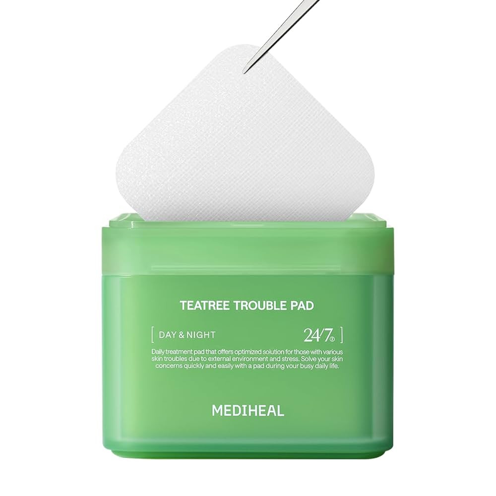 MEDIHEAL Teatree Trouble Facial Toner Pads with Tea Tree & Lactobacillus - Calming & Soothing for... | Amazon (US)