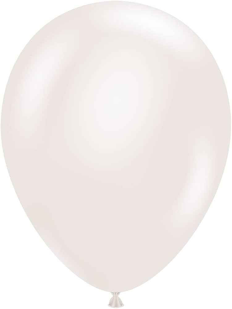 Tuf-Tex 5" Pearlescent White Latex Balloons | Amazon (US)