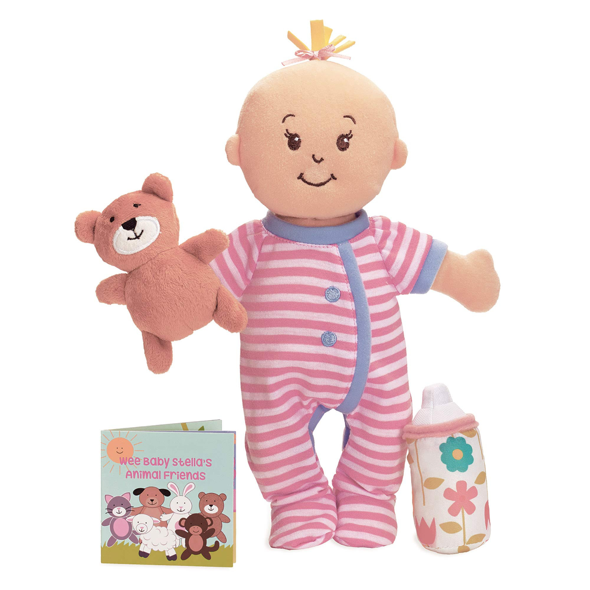 Manhattan Toy Wee Baby Stella Sleepy Time Scents Soft Doll Set, 12",Peach | Amazon (US)