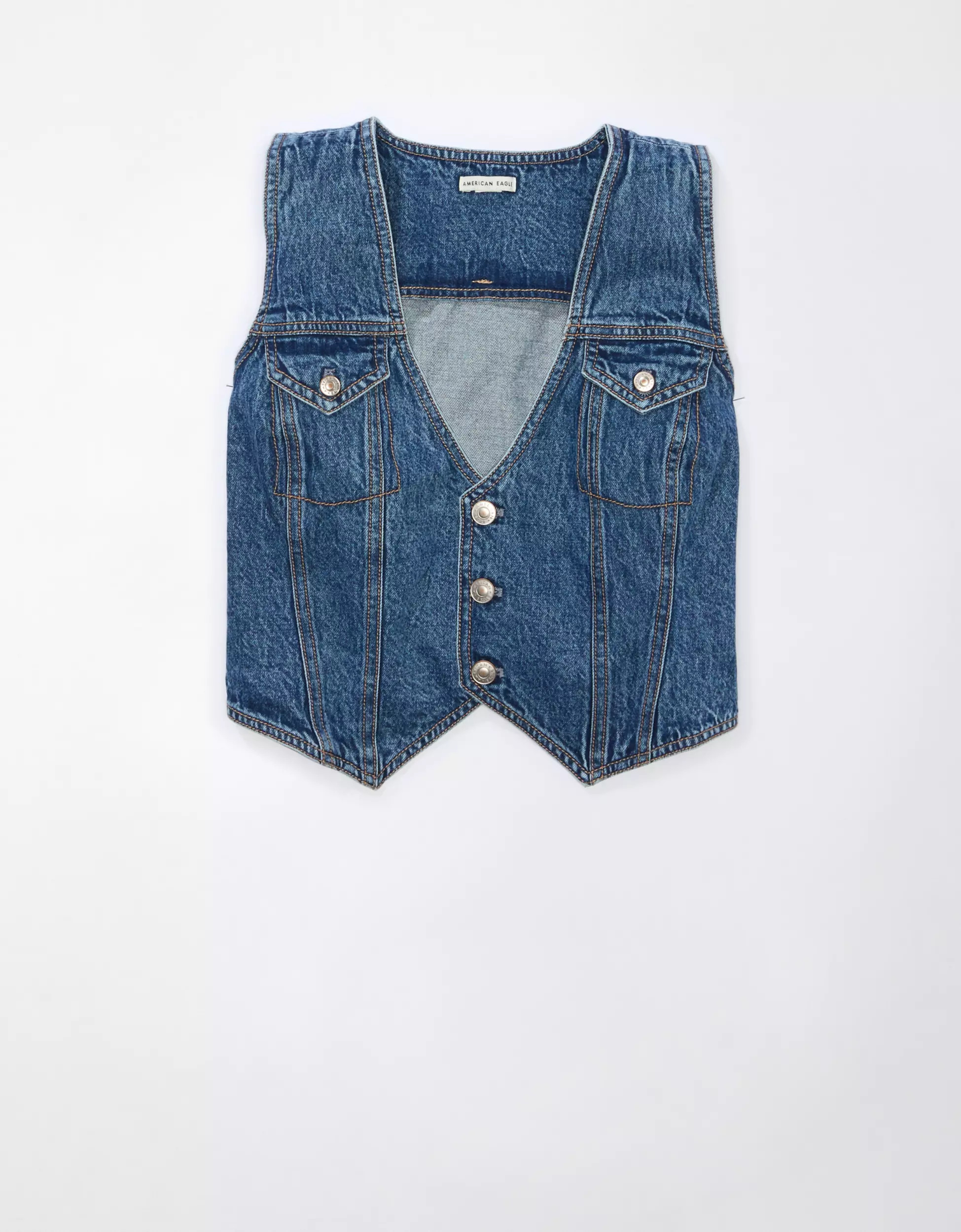 AE Denim Vest | American Eagle Outfitters (US & CA)