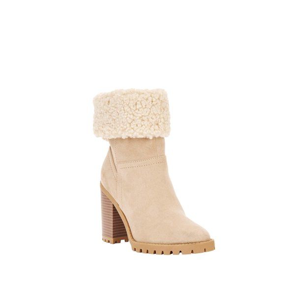 Scoop Stacey Shearling Fold Over Boots Women's | Walmart (US)