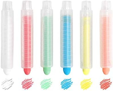 Dustless Twistable Chalk Non-toxic Colored Chalk 1.0mm Tip Art Tool for Whiteboard Blackboard Kid... | Amazon (US)