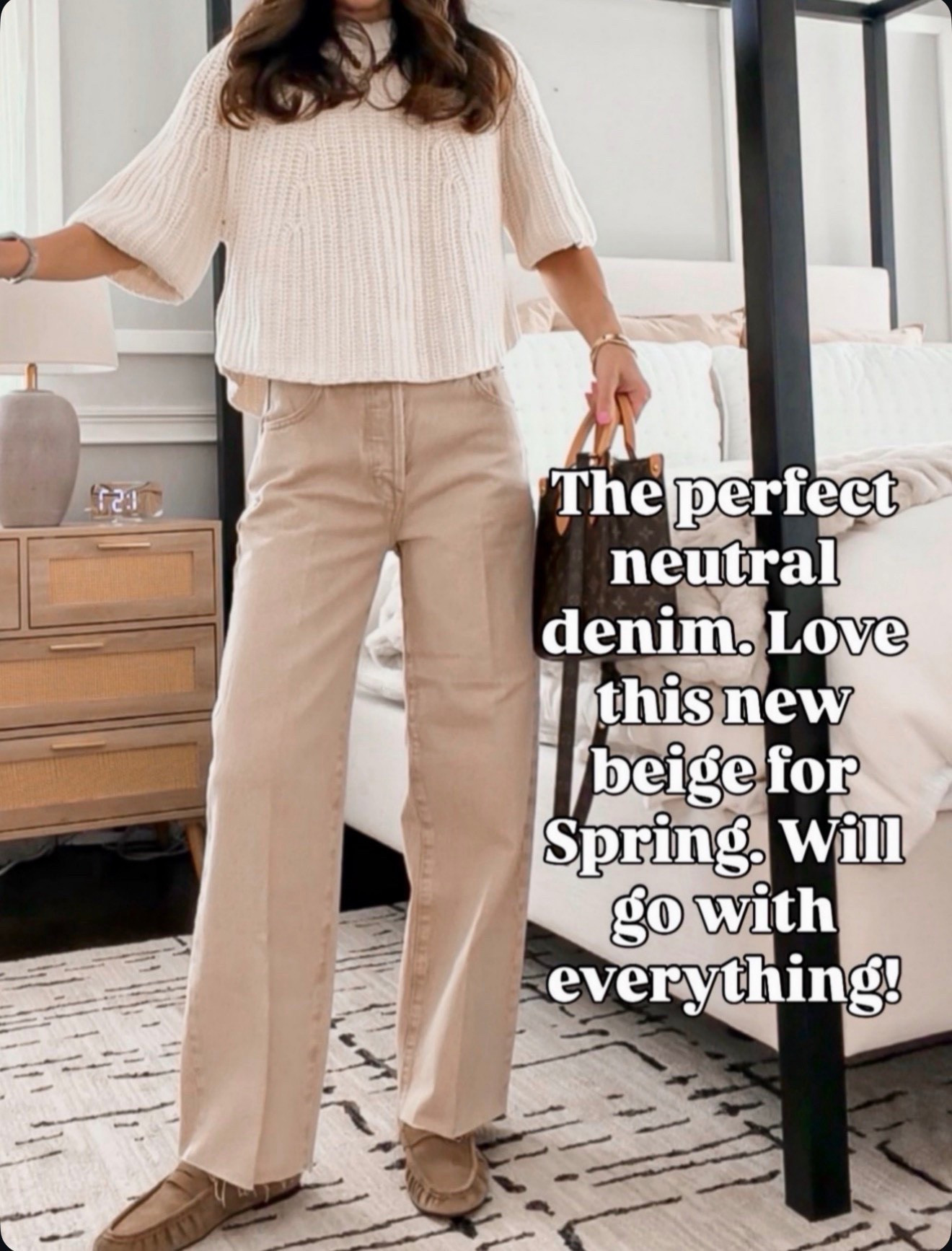 The neutral denim you’ll wear with literally everything this spring 🤍 wearing size 24 

#LTKSeasonal #LTKOver40 #LTKootd