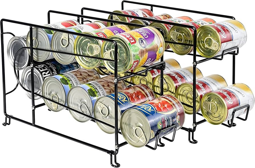 2 Pack -SUFAUY Stackable Beverage Soda Can Dispenser Organizer Rack for Pantry or Refrigerator, B... | Amazon (US)