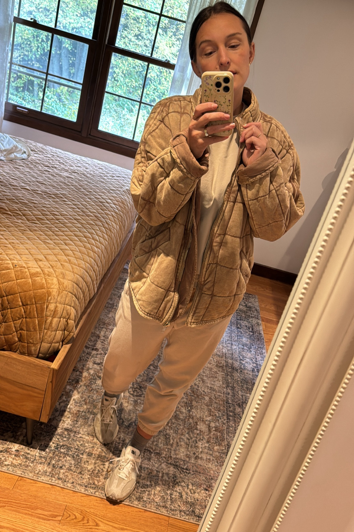 my favourite fall jacket forsure🫶🏽 such a closet staple. 

wearing a small in the tracksuit

#LTKStyleTip #LTKMidsize