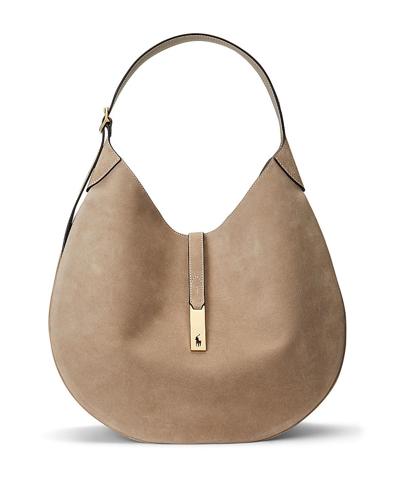 Polo Ralph Lauren Polo Id Large Suede Shoulder Bag | Bloomingdale's (US)