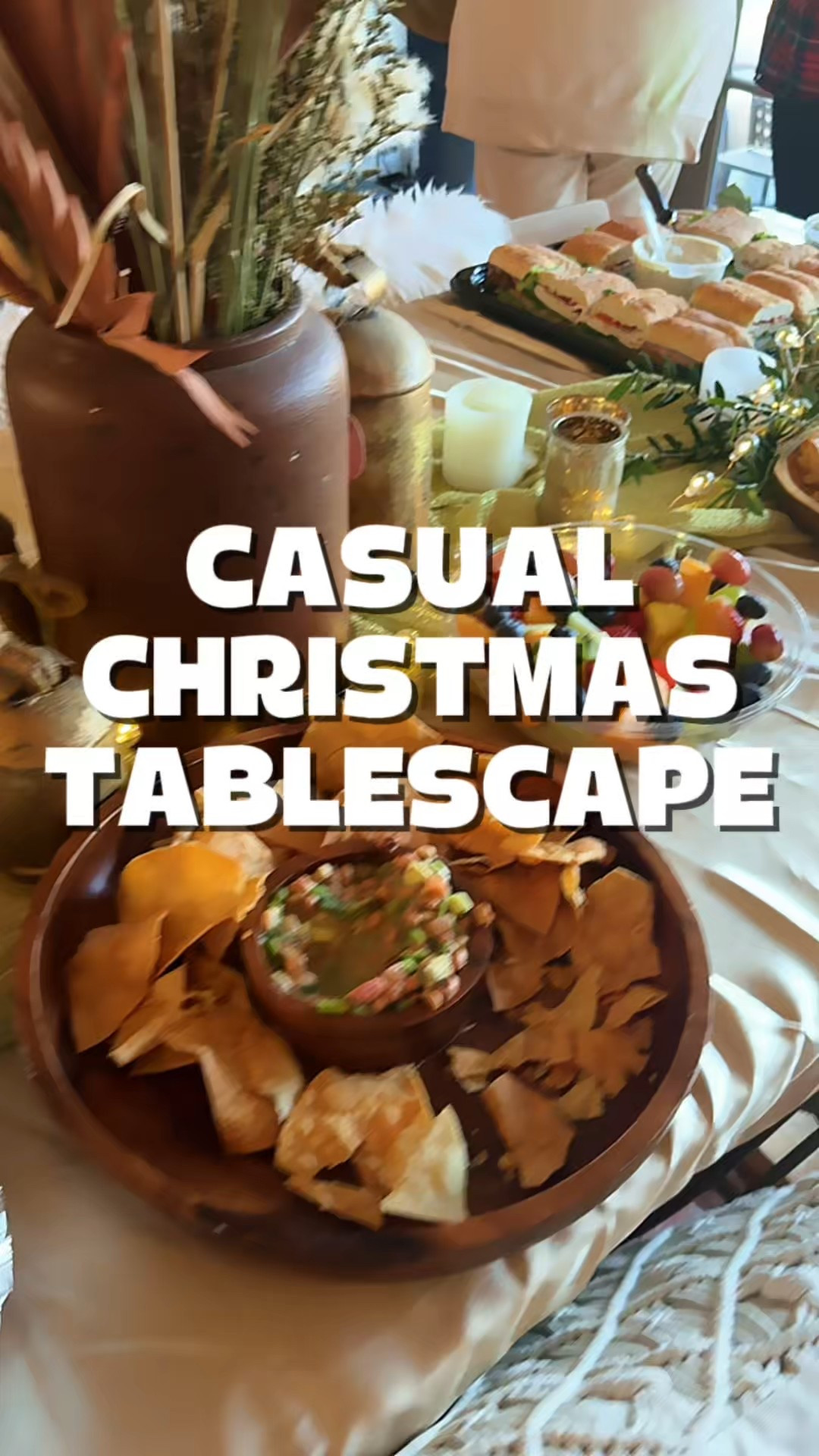 A casual Christmas tablescape that feels elevated but totally effortless ✨ For our annual gumbo party / soup potluck, I layered a gold satin tablecloth with a soft gauze table runner, clipped fresh olive branches, and wove in mercury glass tea lights, tiny string lights, and a few rustic gold bells for that cozy holiday glow.

The center: a brown ceramic vase with dried florals + pampas grass — simple, warm, and perfect for a buffet-style setup. I used the cutest sage green + cinnamon paper plates and cups set (with gold plastic silverware!) from Amazon to keep cleanup easy without sacrificing style.

Linking everything I used so you can recreate this cozy Christmas hosting moment for your next holiday party, potluck, or family night. 🎄✨







#ChristmasTablescape #HolidayHosting #BuffetStyleTable #CozyChristmasDecor #TablescapeInspo #HolidayTableDecor #ChristmasEntertaining #AmazonHomeFinds #HostessIdeas #GumboParty #SoupPotluck #EntertainingMadeEasy #HolidayAesthetic #NeutralChristmasDecor #LTKfoodie #LTKSeasonal 

#LTKHome #LTKFindsUnder50 #LTKHoliday