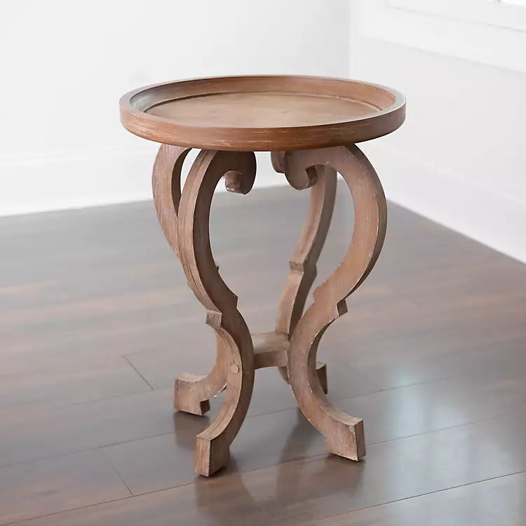 Natural Wooden Parker Accent Table | Kirkland's Home