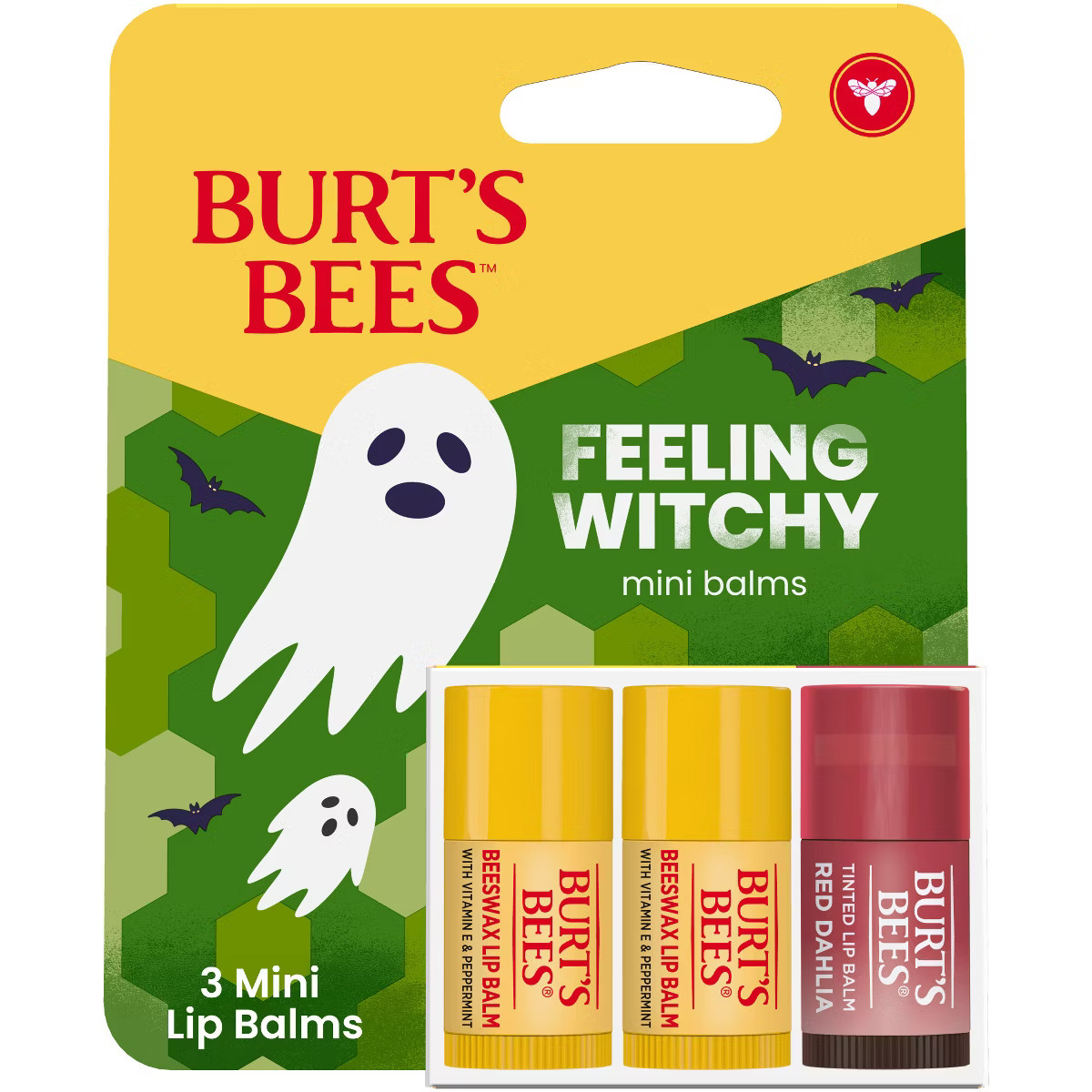 Burt's Bees Beeswax Lip Balm + Tinted Lip Balm - Halloween - 0.049oz/3ct | Target