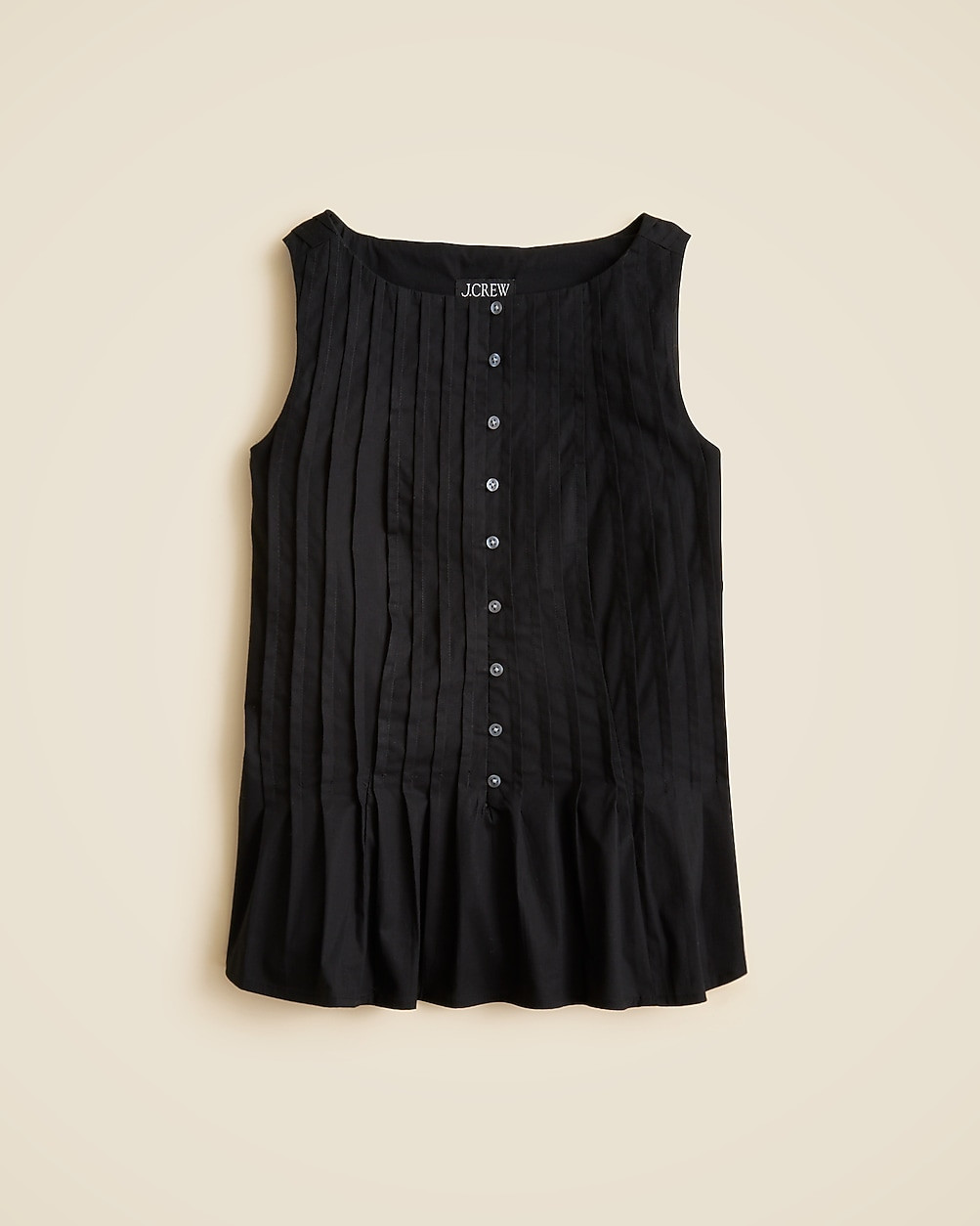 Pintuck top in premium-weight cotton poplin | J. Crew US