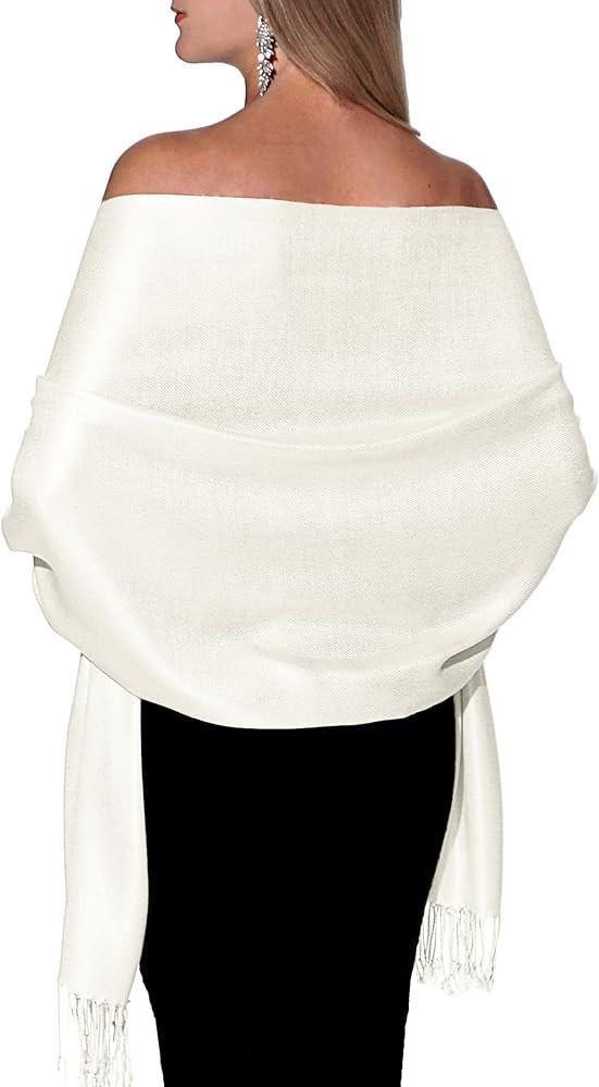 Pashmina Shawls and Wraps for Evening Dresses, Large Soft Pashminas Wedding Shawl | Amazon (US)