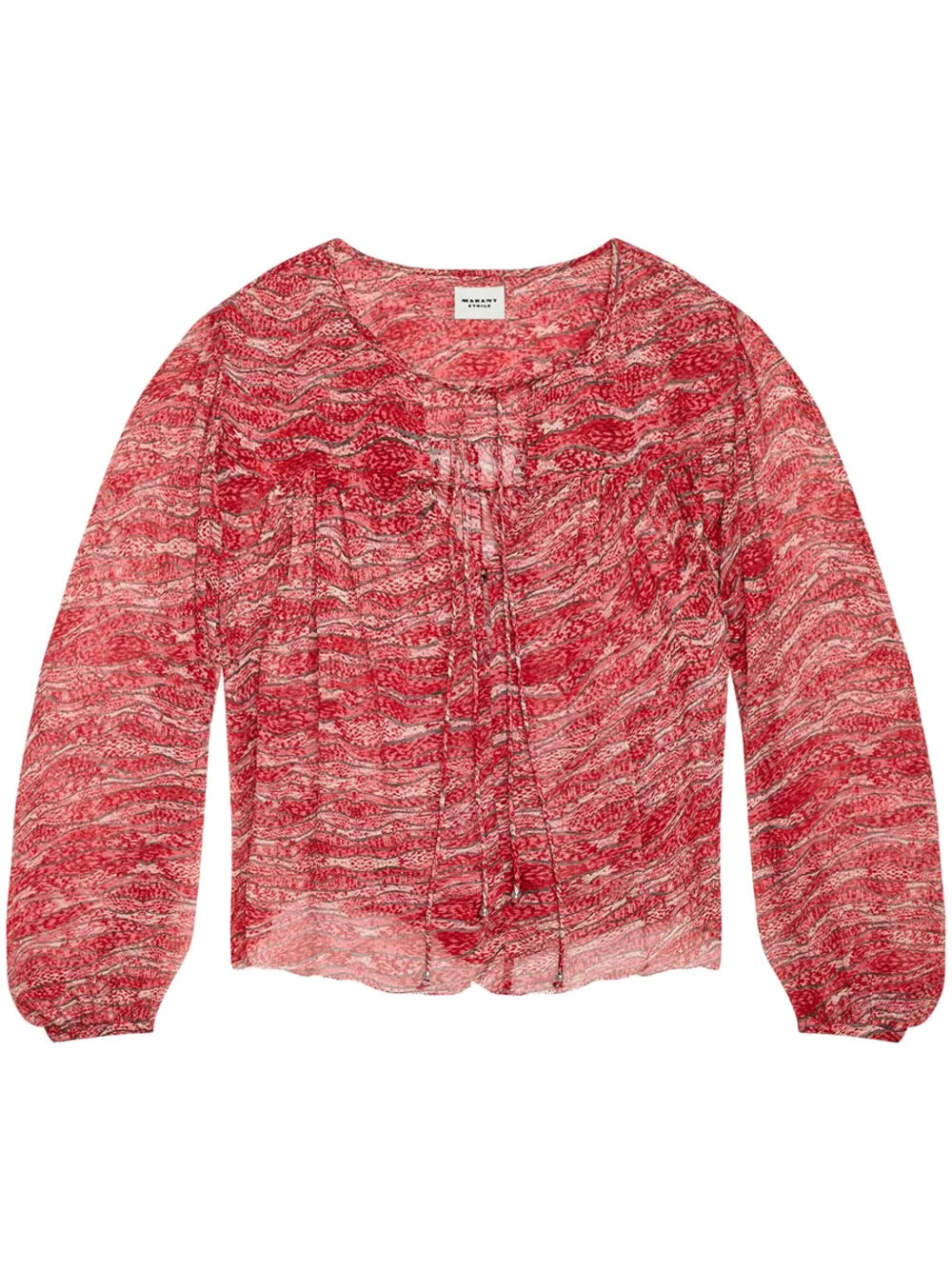 MARANT ÉTOILE Advika Blouse | Red | FARFETCH ES | Farfetch Global
