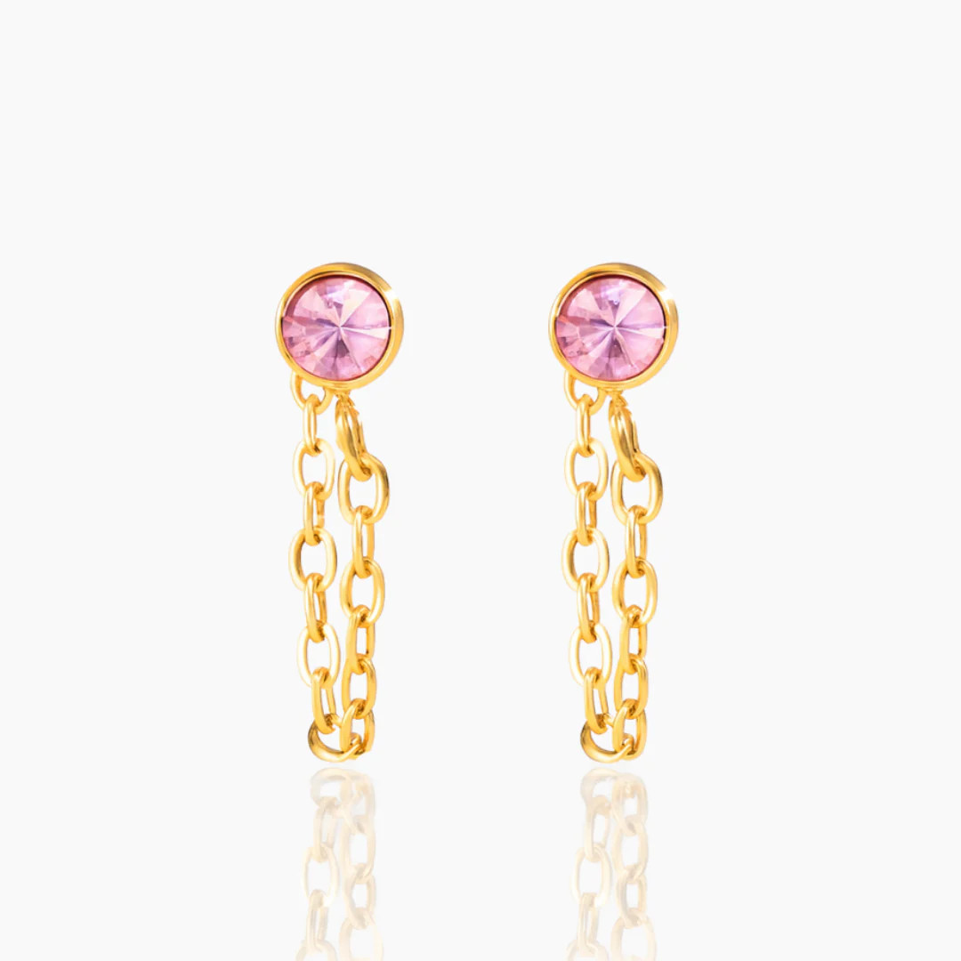chain huggie hoop earrings | Tini Lux