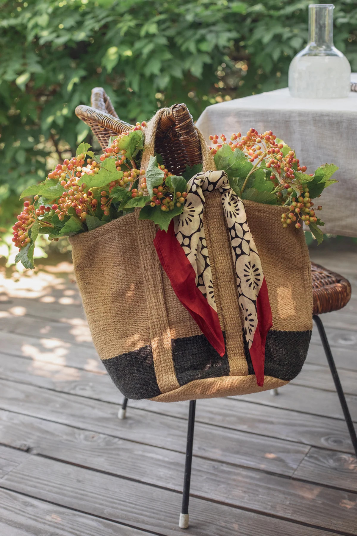 DALLAS COTTON BASKET BAG | Velvet by Graham & Spencer