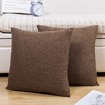 Jepeak Comfy Throw Pillow Covers Cushion Cases Pack of 2 Cotton Linen Farmhouse Modern Decorative... | Amazon (US)