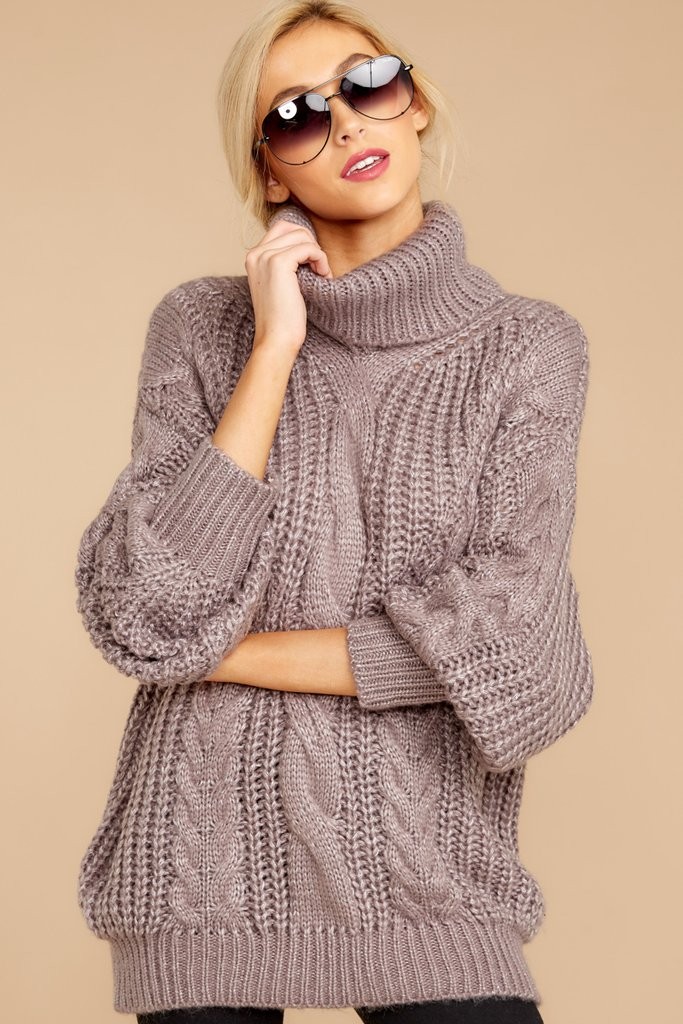 San Francisco Bound Ash Grey Sweater | Red Dress 