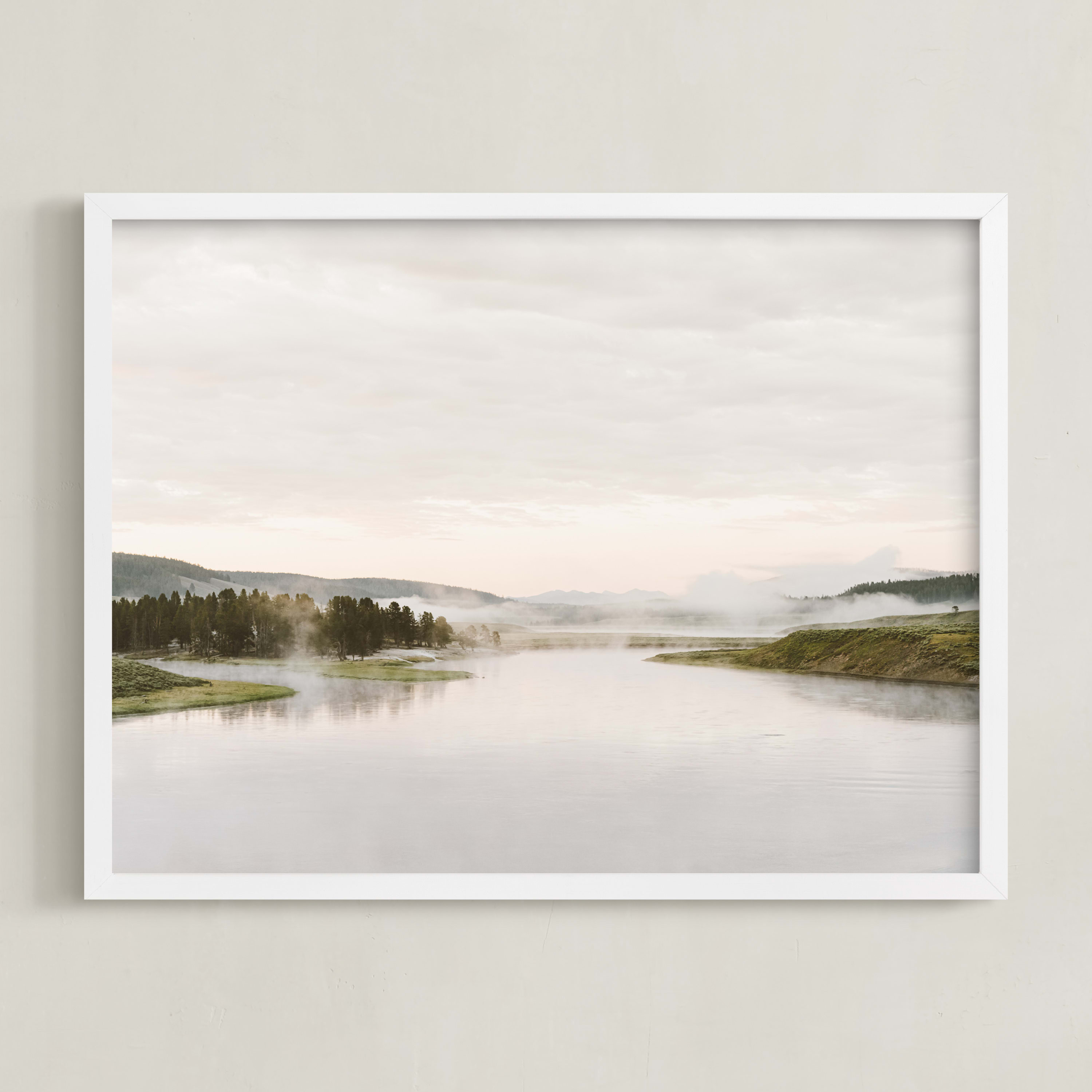"Misty lake" - Photography Limited Edition Art Print by Kamala Nahas. | Minted