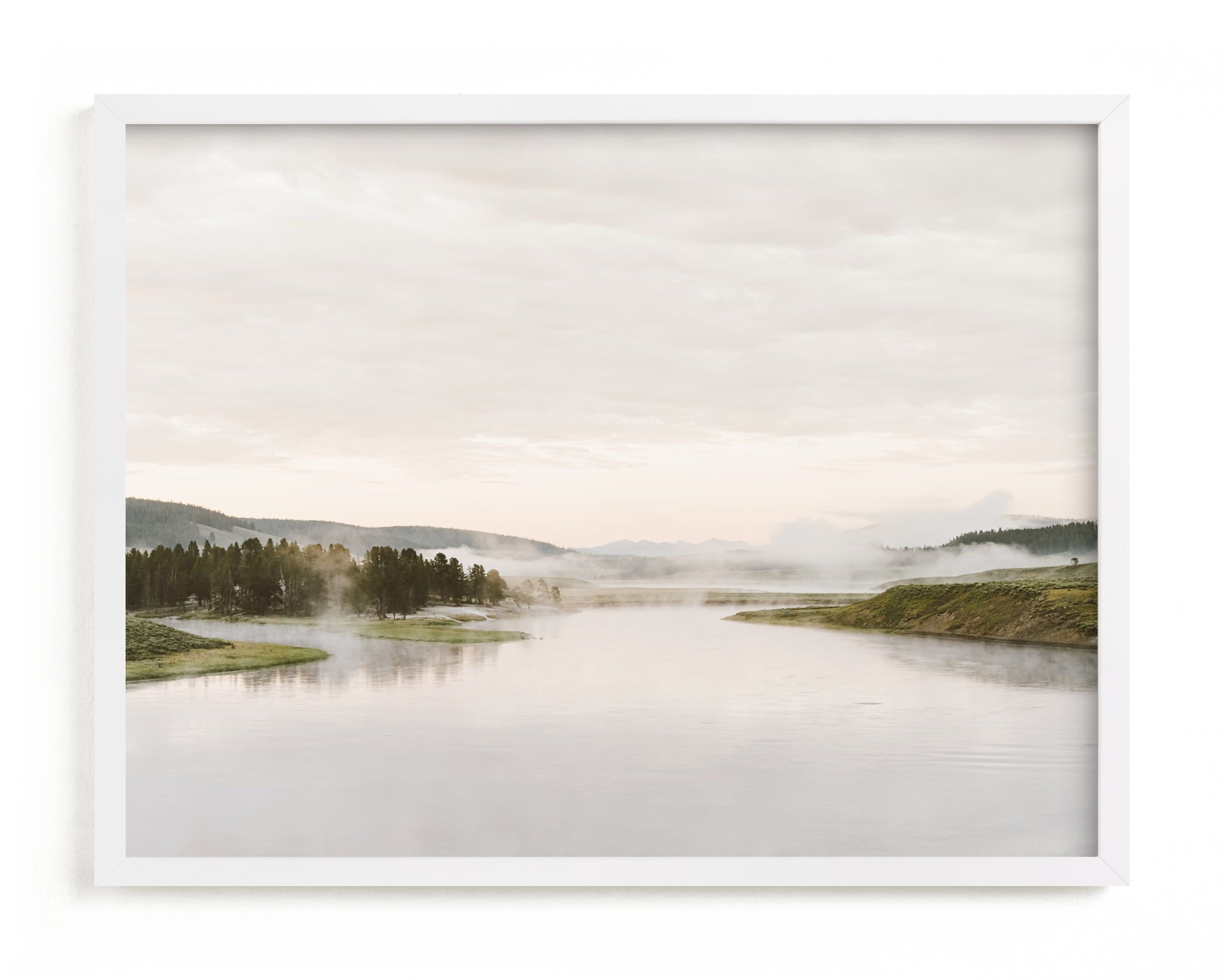 "Misty lake" - Photography Limited Edition Art Print by Kamala Nahas. | Minted