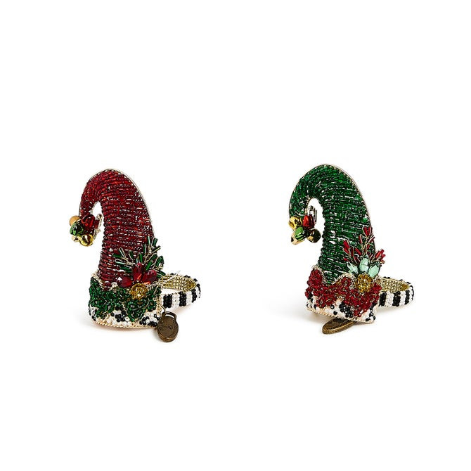 Elf Hat Napkin Rings, Set of 4 | MacKenzie-Childs