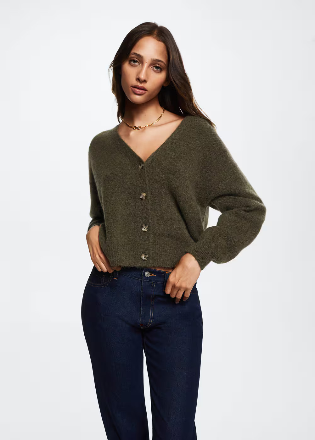 Button knit cardigan -  Women | Mango USA | MANGO (US)