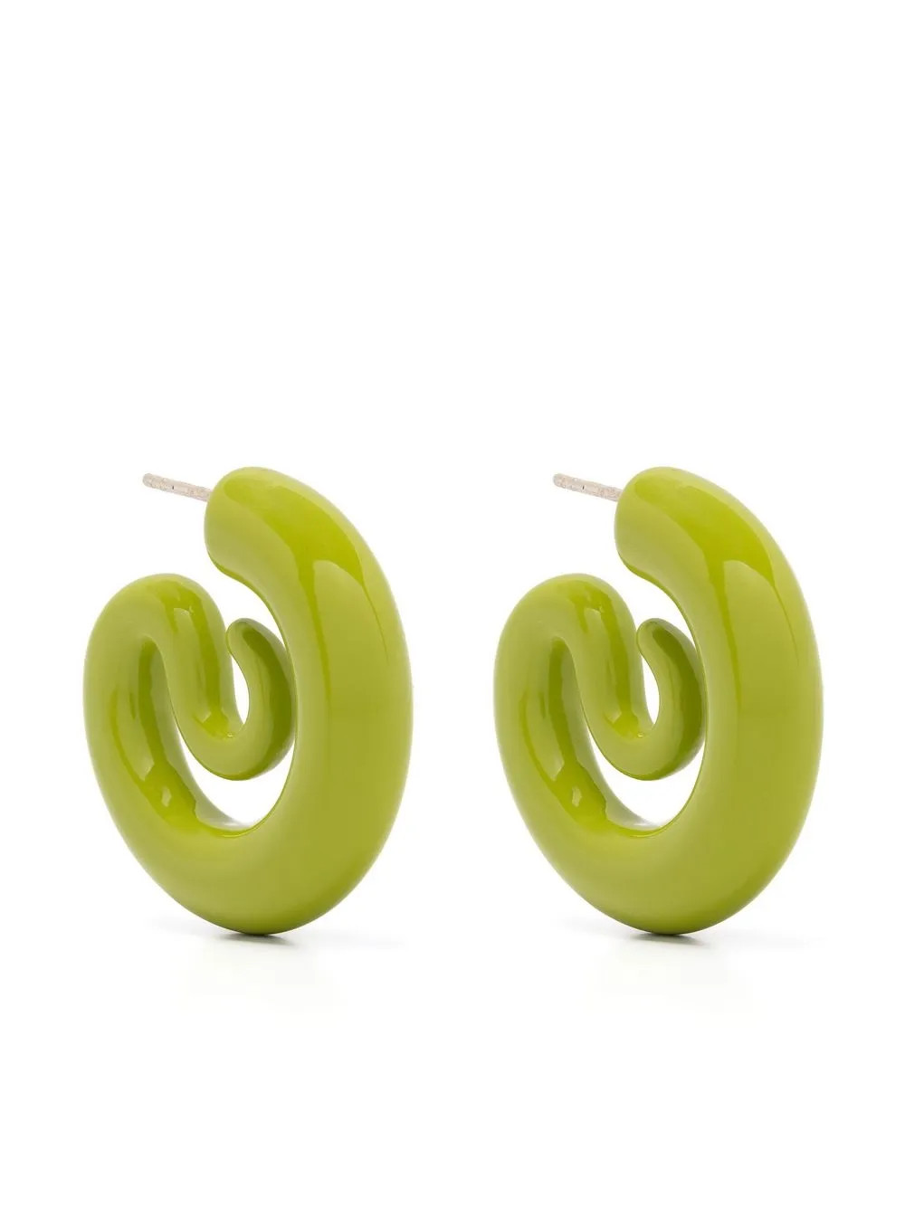 Serpent resin hoop earrings | Farfetch Global