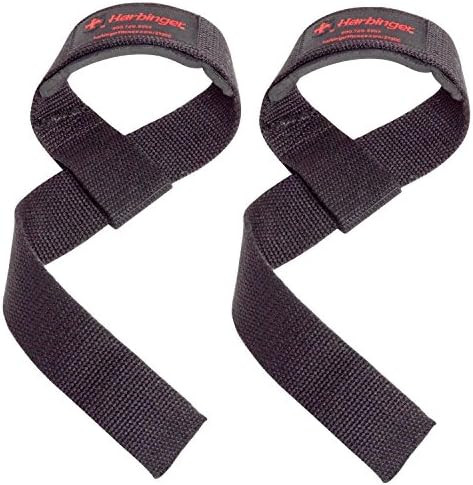 Harbinger Padded Cotton Lifting Straps with NeoTek Cushioned Wrist (Pair) | Amazon (US)