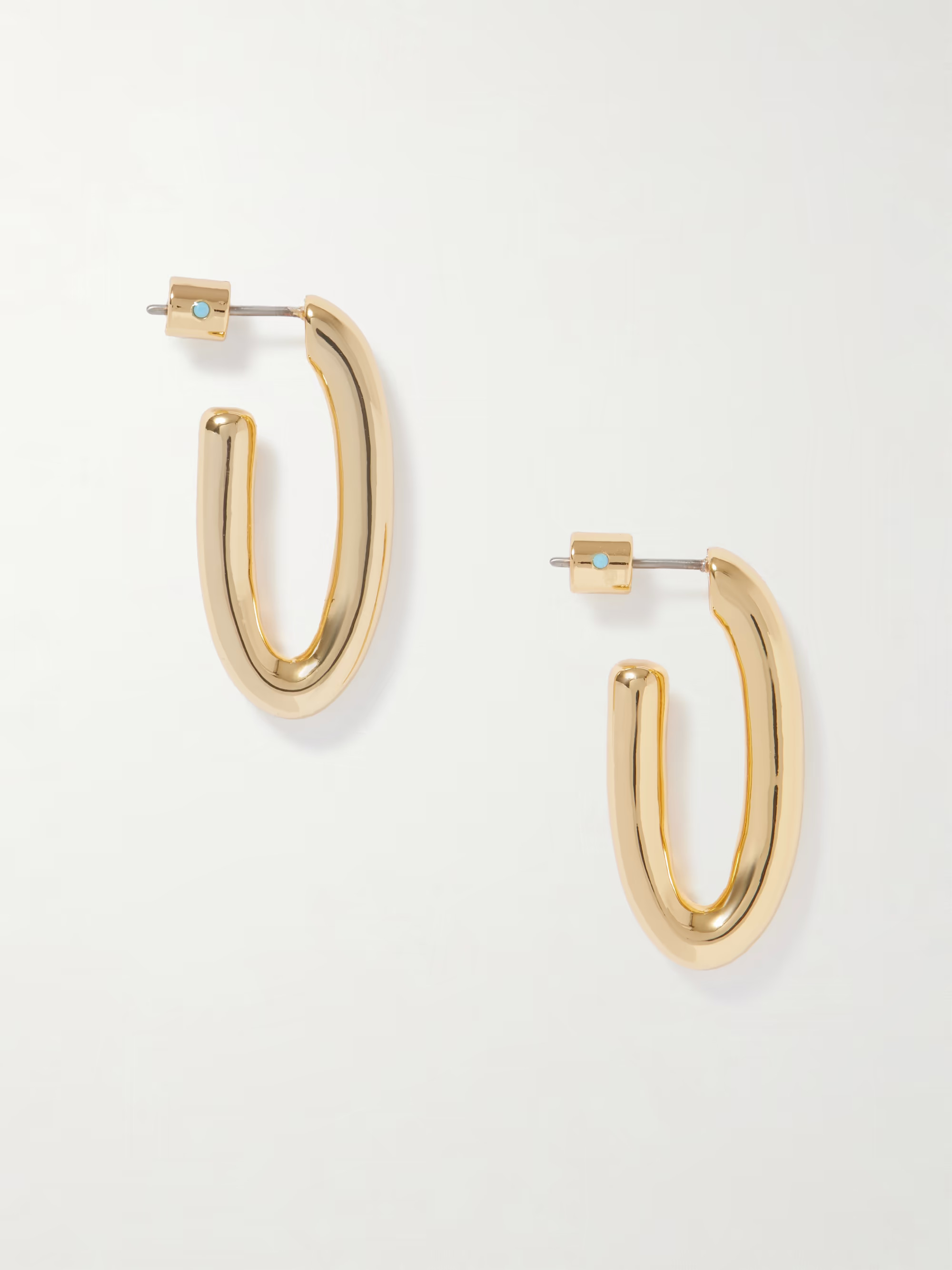 The Oval gold-tone hoop earrings | NET-A-PORTER (UK & EU)