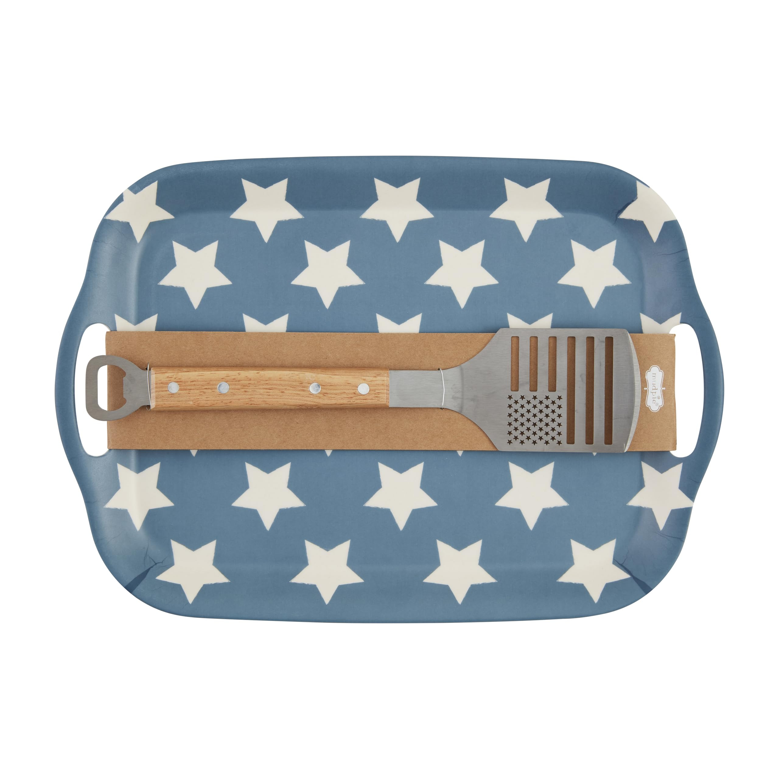 Mud Pie Americana Tray Spatula Set; tray 11 1/2" x 16 1/2" | spatula 12" | Amazon (US)