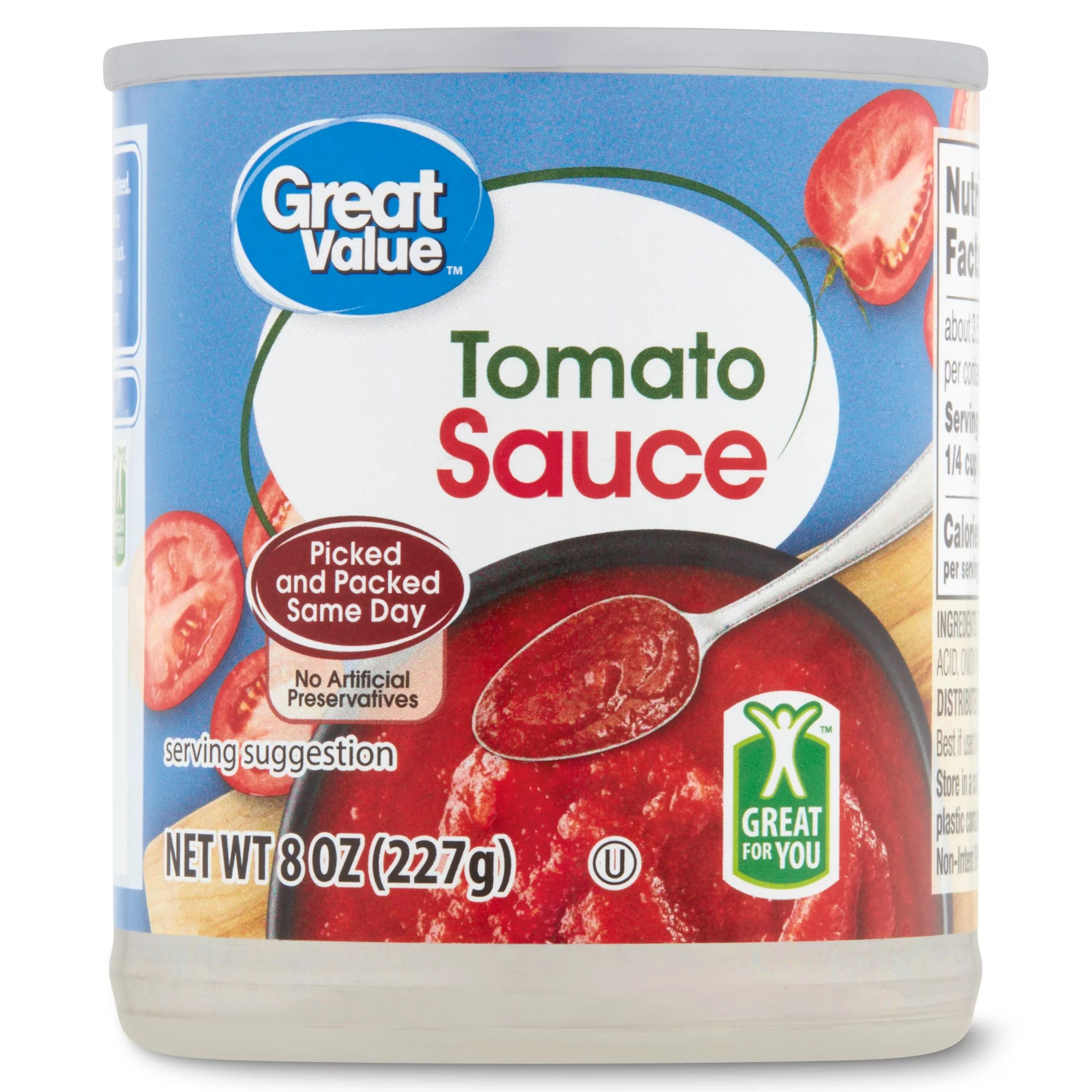 Great Value Tomato Sauce, 8 oz | Walmart (US)