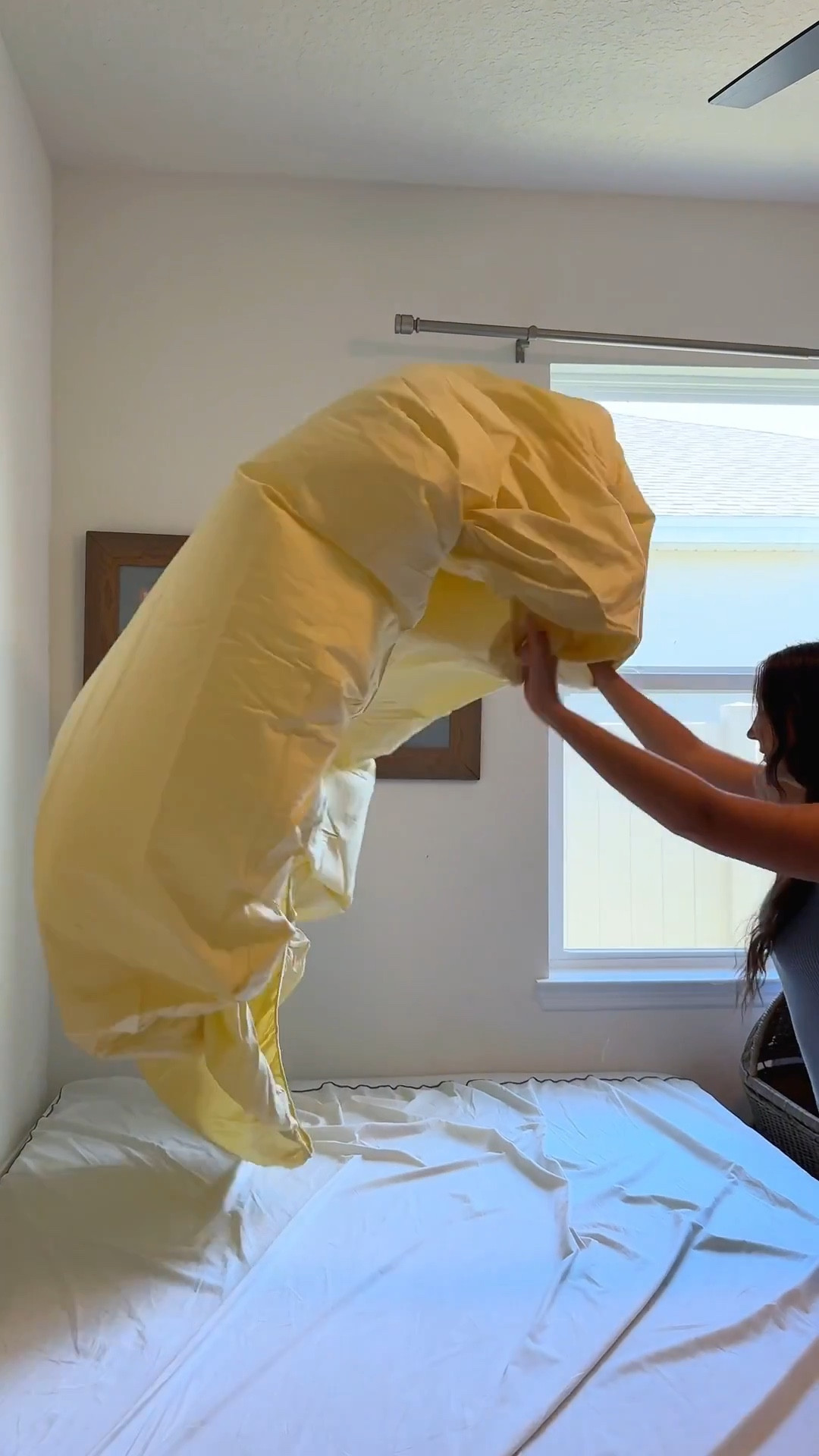 the SOFTEST and most luxurious bed sheets i’ve ever owned!! you MUST try these out for yourself, and grab a cool new color like me (I went with Sunny) 🌞🌼🌟💛 have you checked the fibers in your bed sheets lately? 

#LTKHome #LTKselfcare #LTKFindsUnder100