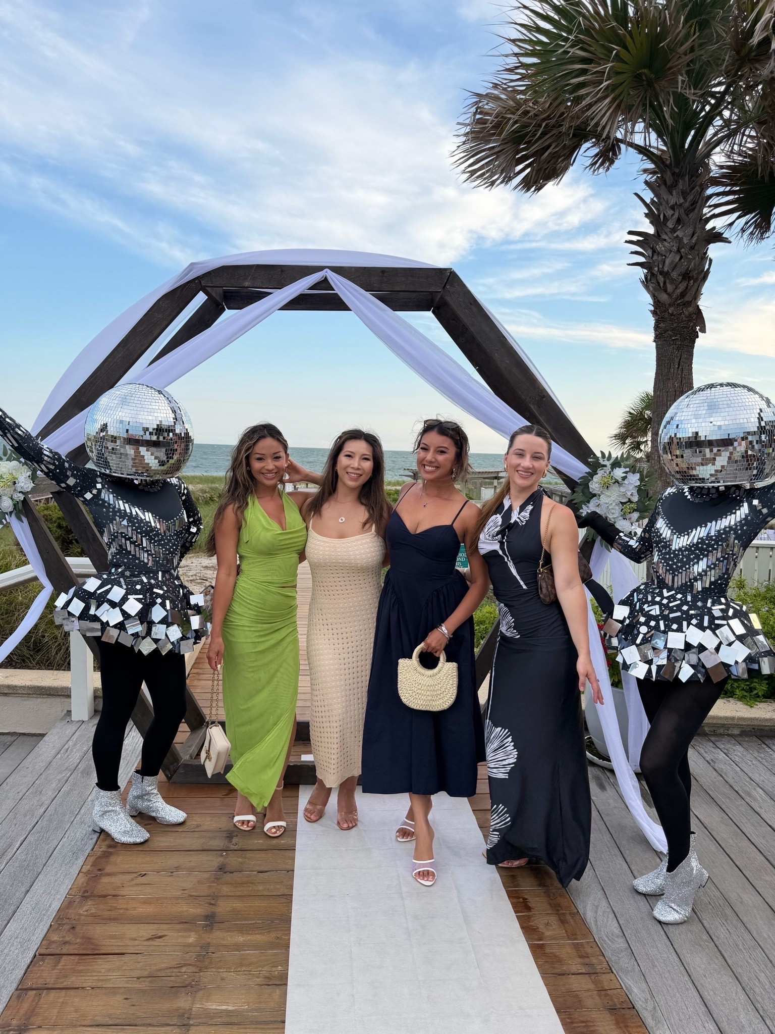 Resort Chic Shoal Beach Club Dinner Party Outfit