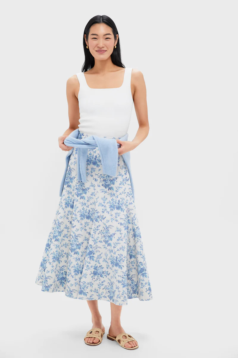 Forget Me Not Floral Brynn Skirt | Tuckernuck (US)