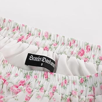 Scarlet Darkness Summer Skirts for Women Maxi Long Floral Skirt Flowy Tiered Renaissance Skirt | Amazon (US)