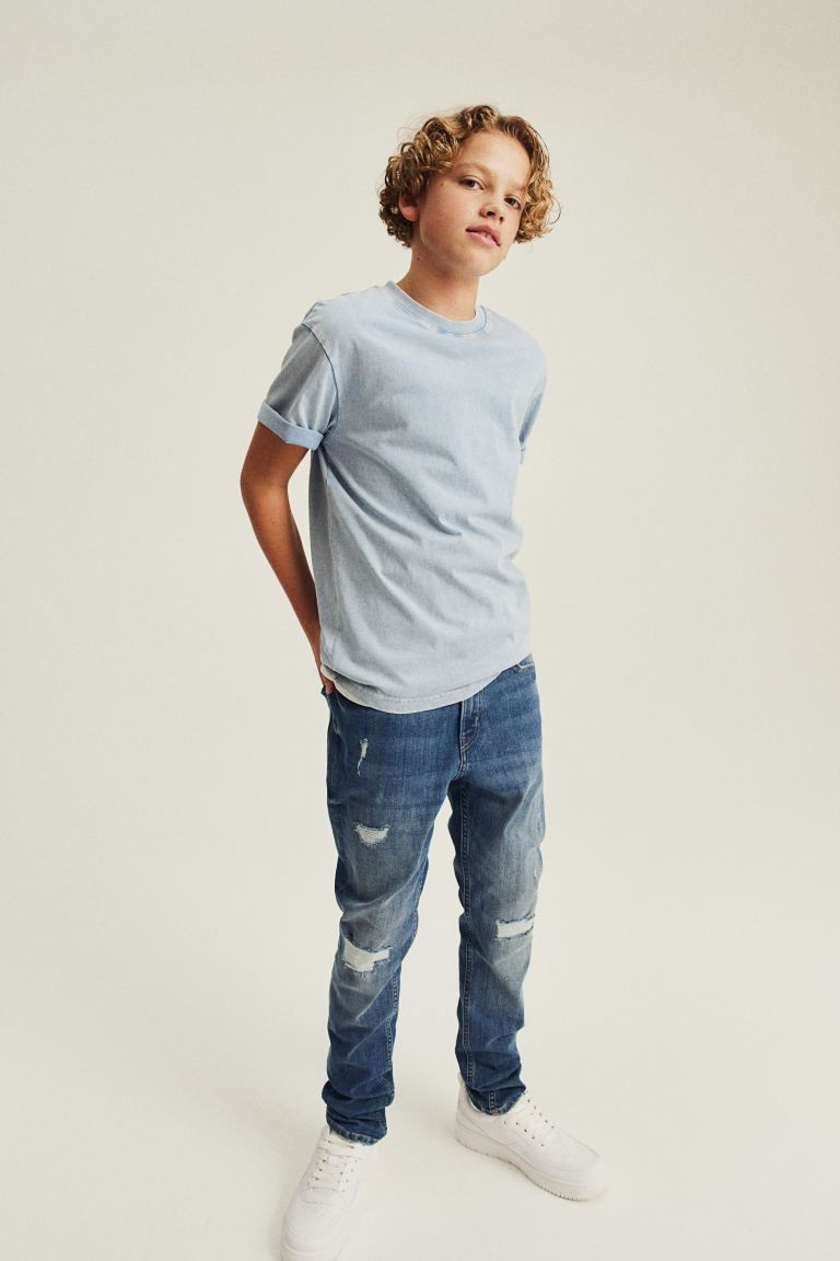 Skinny Fit Jeans - Regular waist - Long - Denim blue - Kids | H&M US | H&M (US + CA)