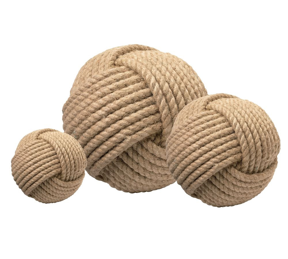 Decorative Jute Balls, Set of 3 | Pottery Barn (US)