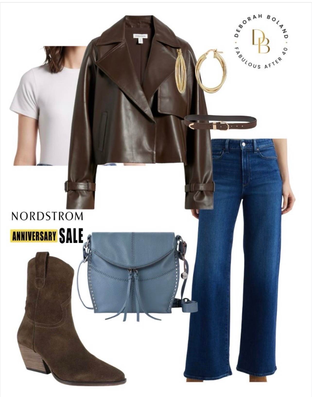 A classic causal look that can be worn season after season. A leather jacket is a must but one in chocolate brown is a game changer for the season.

#LTKSeasonal #LTKOver40 #LTKSaleAlert
