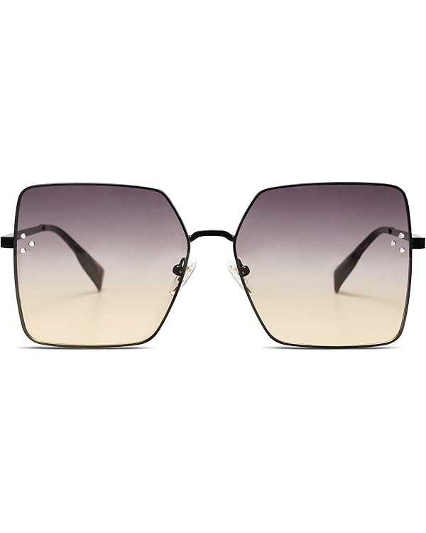 SOJOS Trendy Square Sunglasses Womens Big Oversized Designer Style UV Protection Sunnies Shades S... | Amazon (US)