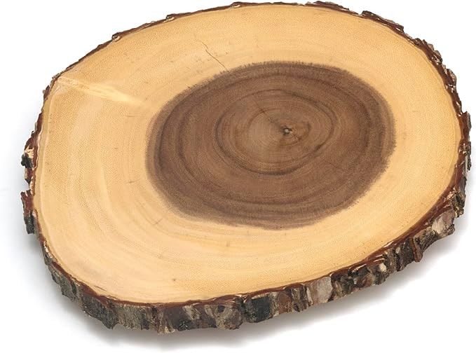 Lipper International Acacia Tree Bark Footed Server for Cheese, Crackers, and Hors D'oeuvres, Sma... | Amazon (US)