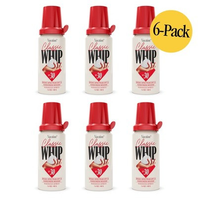 Vacation 6 Pack/1.4oz Each Classic Sunscreen Whip SPF 30 | Target