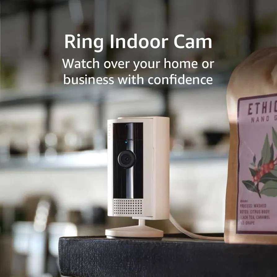 Ring Indoor Cam (newest model) — Home or business security in 1080p HD video, White | Amazon (US)