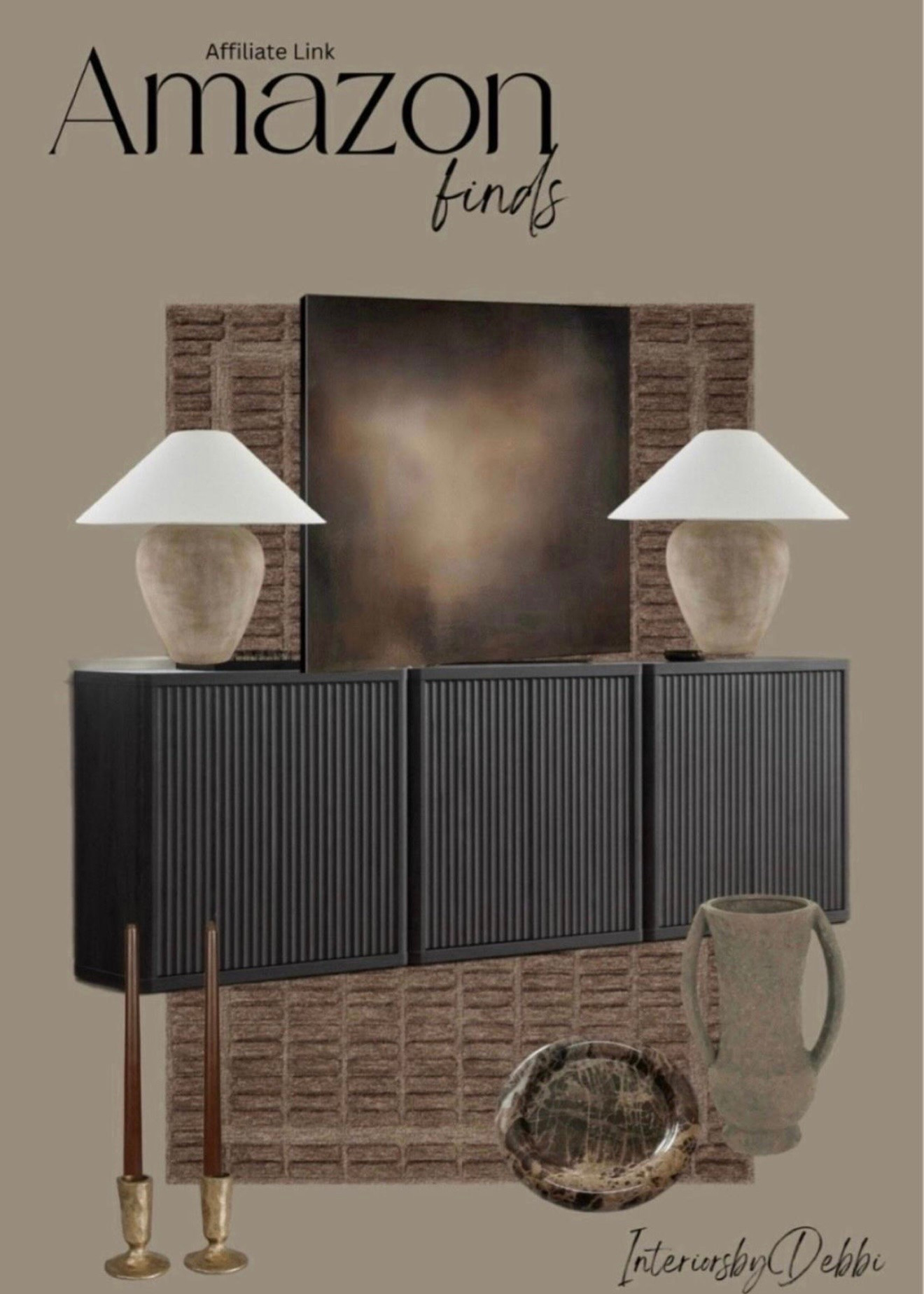 Amazon Finds
Area rug, black console, moody art, lamp, candle sticks and holders, vase, transitional home, modern decor, amazon find, amazon home, target home decor, mcgee and co, studio mcgee, amazon must have, pottery barn, Walmart finds, affordable decor, home styling, budget friendly, accessories, neutral decor, home finds, new arrival, coming soon, sale alert, high end look for less, Amazon favorites, Target finds, cozy, modern, earthy, transitional, luxe, romantic, home decor, budget friendly decor, Amazon decor #amazonhome #founditonamazon

#LTKSeasonal #LTKHome