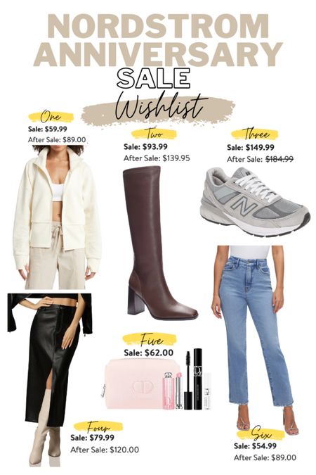 Nordstrom Anniversary Sale Wishlist! 

white jacket, brown knee high boots, new balance sneakers, Dior beauty set, faux leather midi skirt, good American jeans, nsale, Nordstrom sale, anniversary sale

#LTKsalealert #LTKunder100 #LTKxNSale
