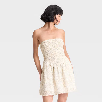 Women's Smocked Crinkle Gauze Mini Sundress - Universal Thread™ | Target