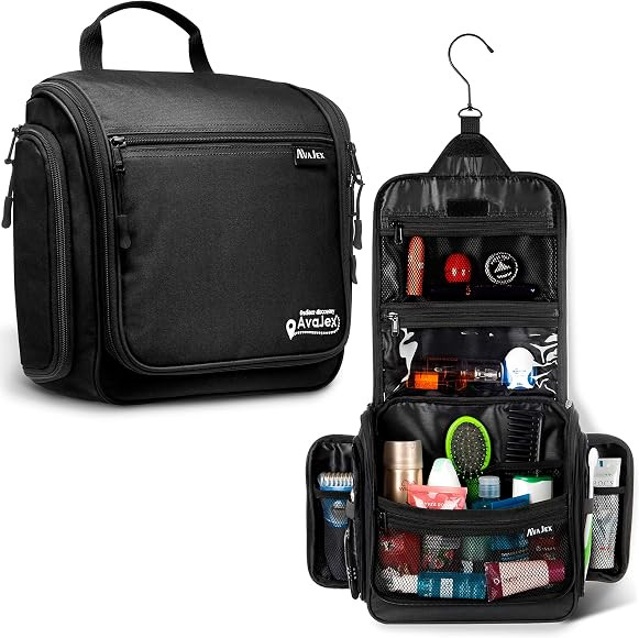 Premium Large Hanging Travel Toiletry Bag for Men and Women - Toiletry Organizer - Waterproof Hyg... | Amazon (US)